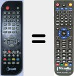 Replacement remote control for PCD610HD
