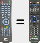 Replacement remote control for EasyHomeComboRECA
