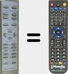 Replacement remote control for DVD2200S