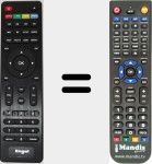 Replacement remote control for RT6600HD