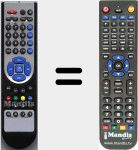 Replacement remote control for MAXT115HD