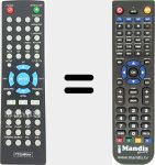 Replacement remote control for Flip001