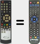 Replacement remote control for Goldeninterstar