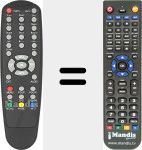 Replacement remote control for REMCON1073