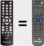 Replacement remote control for HD-S2