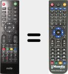 Replacement remote control for MTVC24LEHD-DVD