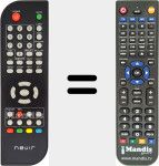 Replacement remote control for NVR2590DUGHD