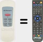 Replacement remote control for ORBEG001