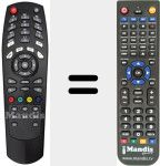 Replacement remote control for REMCON668