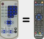 Replacement remote control for PDVD-720