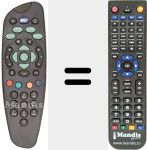 Replacement remote control for URC 1647-00R01