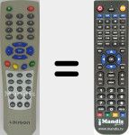 Replacement remote control for REMCON813