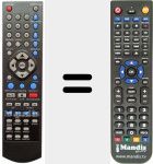 Replacement remote control for RW399B