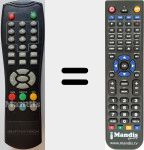 Replacement remote control for REMCON1419