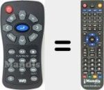 Replacement remote control for Travel HD 1T (Travel HD)