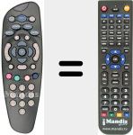 Replacement remote control for URC 1647-01R00