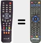 Replacement remote control for ZX2710