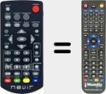 Replacement remote control for Nevir011