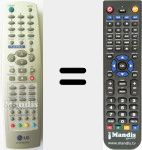 Replacement remote control for 6710V00145J