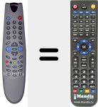Replacement remote control for 6X8187F