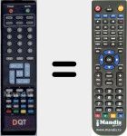 Replacement remote control for 002