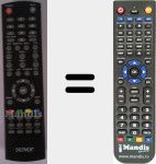 Replacement remote control for DMB110HD