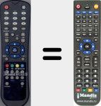 Replacement remote control for Listo002
