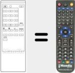 Replacement remote control for RM 614 (A1009106A)