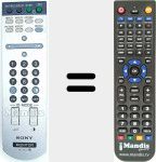 Replacement remote control for RM980C (147891711)