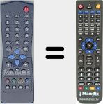 Replacement remote control for Radiola004