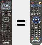 Replacement remote control for CI198DIVXTDT