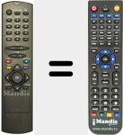 Replacement remote control for RC2546BLK (30049972)