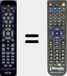 Replacement remote control for S8012-HD/PVR