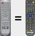 Replacement remote control for RC44BRM4