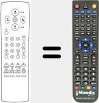 Replacement remote control for R22A01
