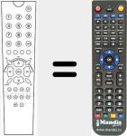 Replacement remote control for TM3603