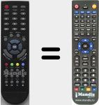 Replacement remote control for RCDSB7