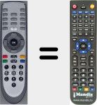 Replacement remote control for ODE850 (21080037)