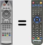 Replacement remote control for GTV2610