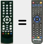 Replacement remote control for LHDFSAT11