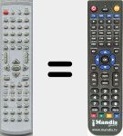 Replacement remote control for MCT2100