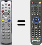Replacement remote control for C80HDMI