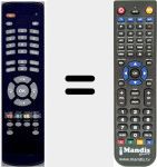 Replacement remote control for DVB3200