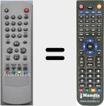 Replacement remote control for MT2128530