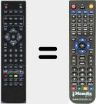 Replacement remote control for RC55DTVPVROS