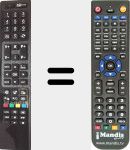 Replacement remote control for RC4845 (30072769)