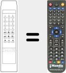 Replacement remote control for TV A 1