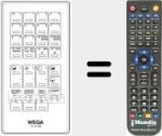 Replacement remote control for TV-VT-BT