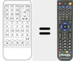 Replacement remote control for DIGIT TELETEXT