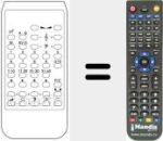 Replacement remote control for 701308058
